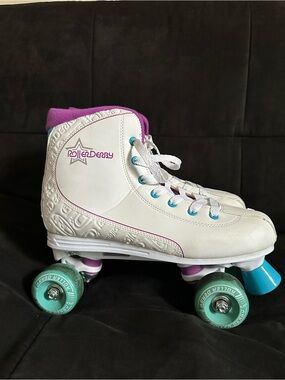 Roller Derby White Retro Quad Roller Skates Women's Size 10